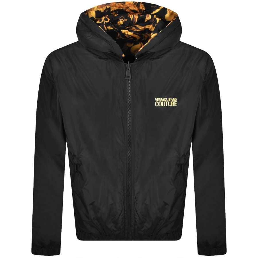 Image number 3 for Versace Jeans Couture Reversible Jacket Black