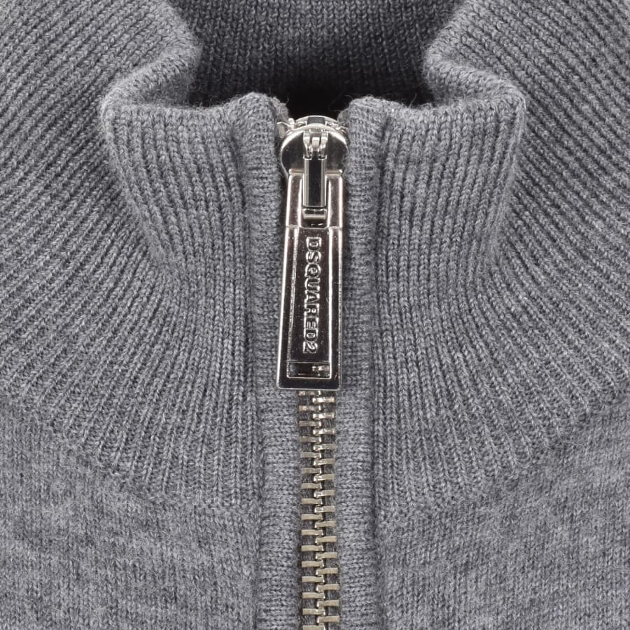 Image number 4 for DSQUARED2 Zipped Cardigan Grey