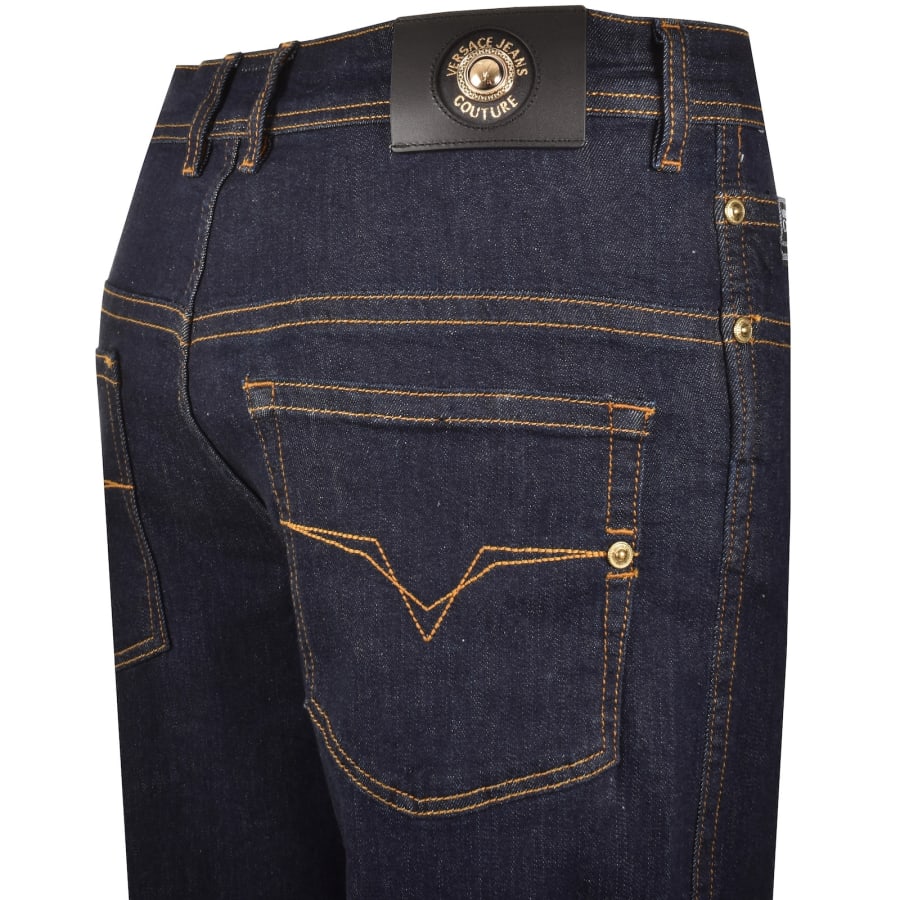 Image number 4 for Versace Jeans Couture Regular Fit Jeans Dark Blue