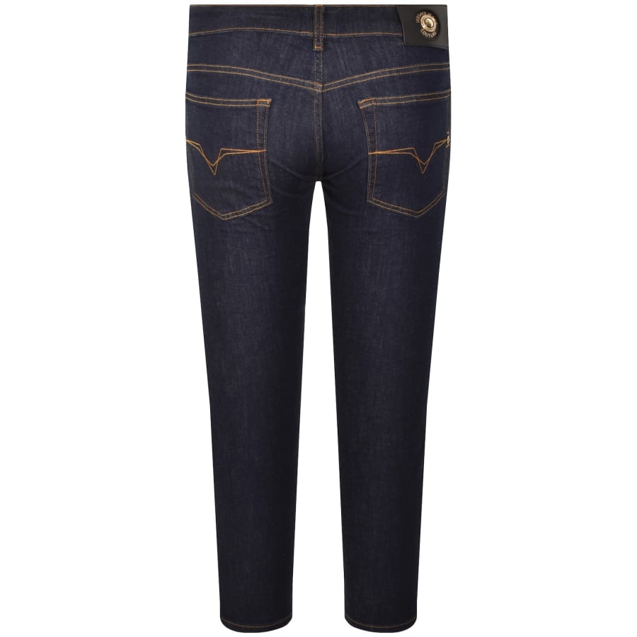 Image number 3 for Versace Jeans Couture Skinny Fit Jeans Indigo Blue