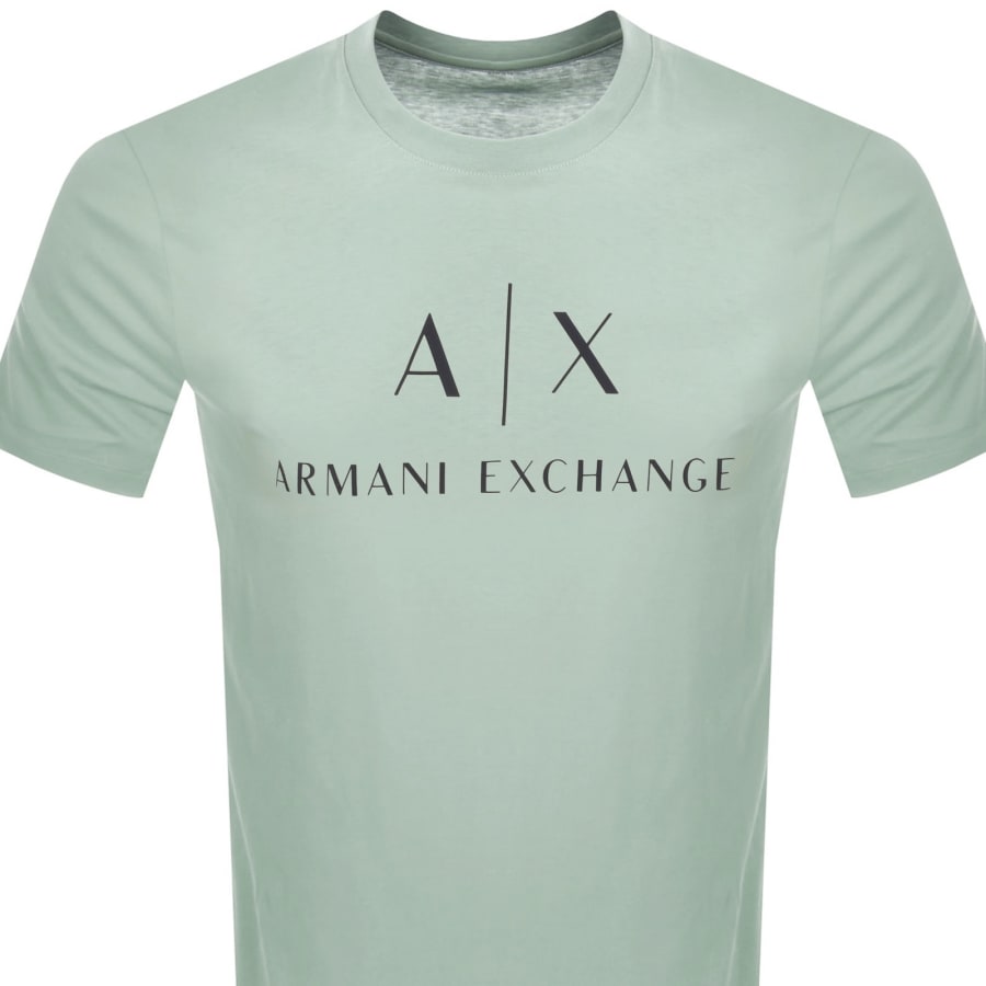 Image number 2 for Armani Exchange Crew Neck Logo T Shirt Green