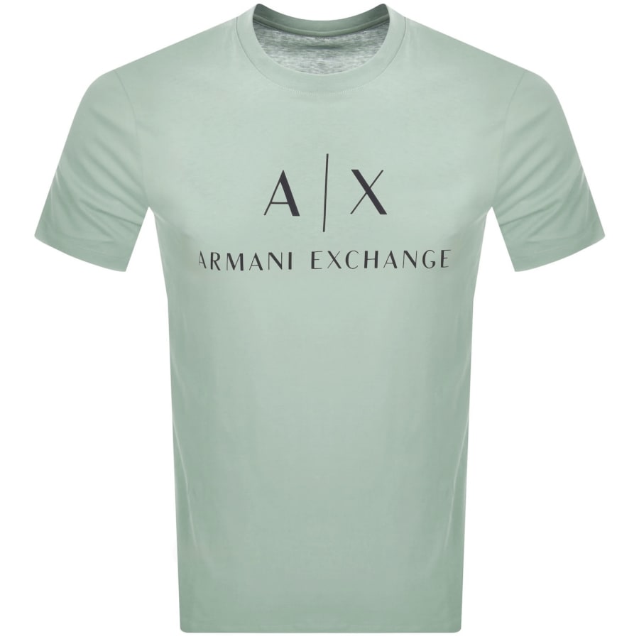 Image number 1 for Armani Exchange Crew Neck Logo T Shirt Green