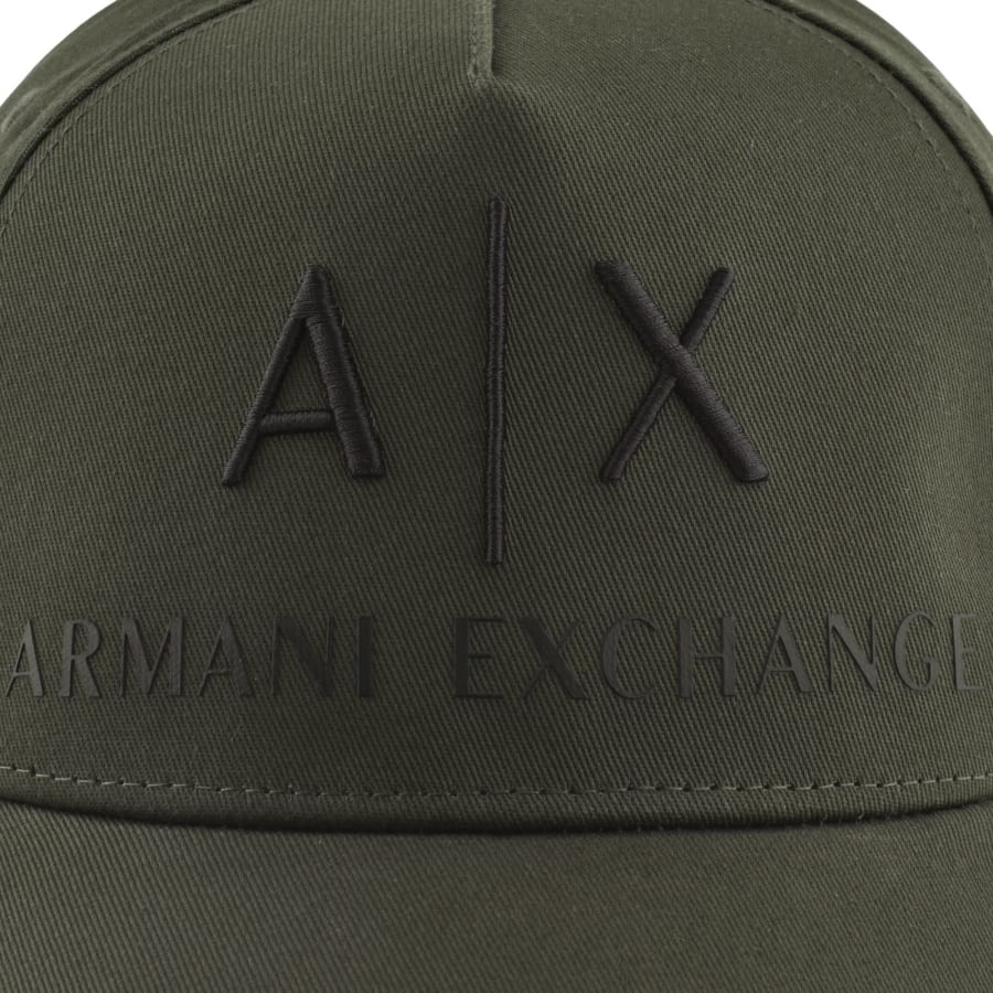 Image number 4 for Armani Exchange Logo Baseball Cap Green