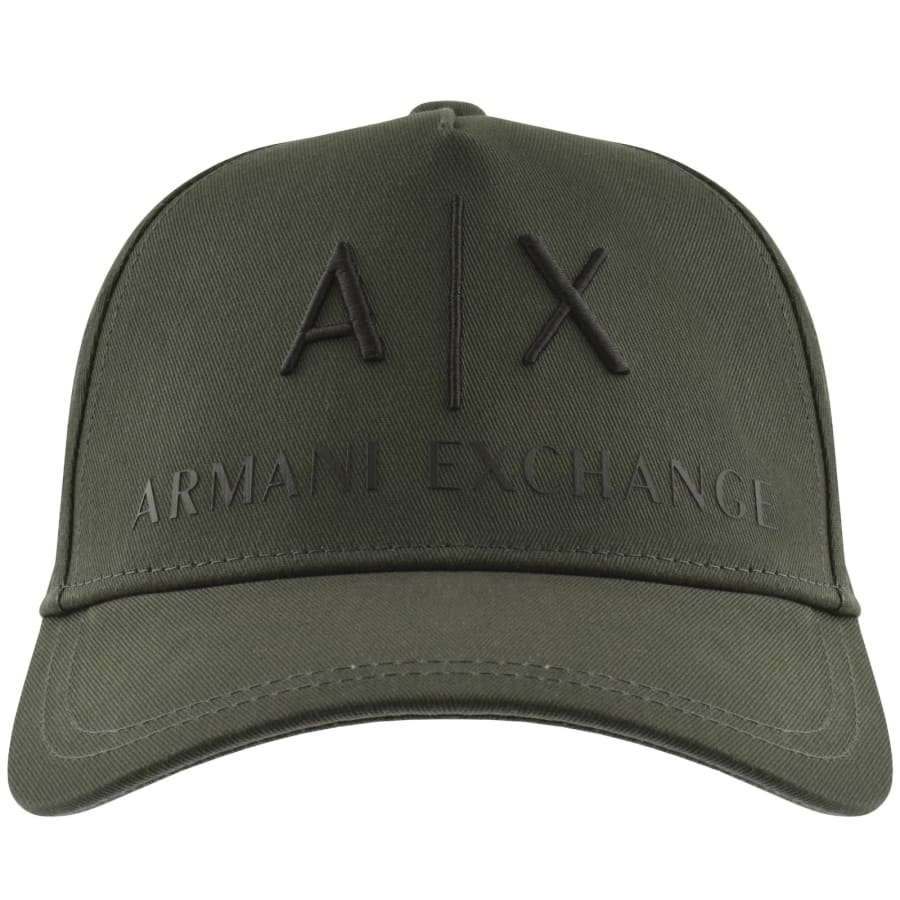 Image number 1 for Armani Exchange Logo Baseball Cap Green