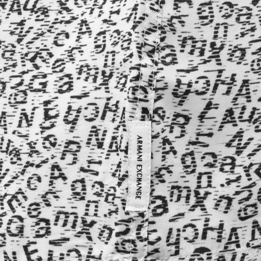 Image number 3 for Armani Exchange Short Sleeve Shirt Off White