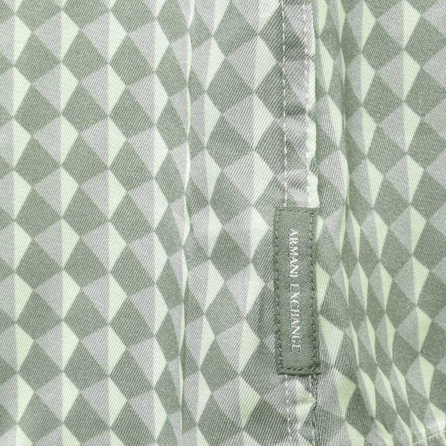Image number 3 for Armani Exchange Short Sleeve Shirt Green
