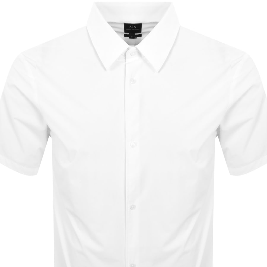 Image number 2 for Armani Exchange Short Sleeve Shirt White