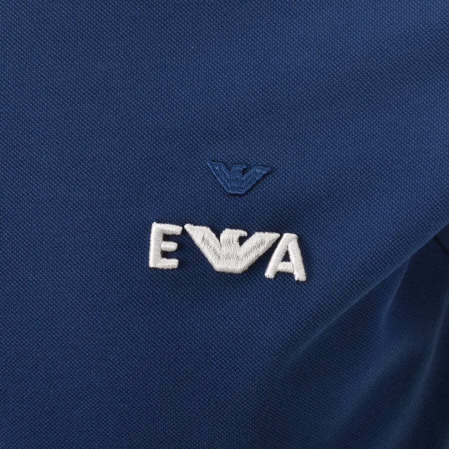 Image number 3 for Emporio Armani Tipped T Shirt Estate Blue