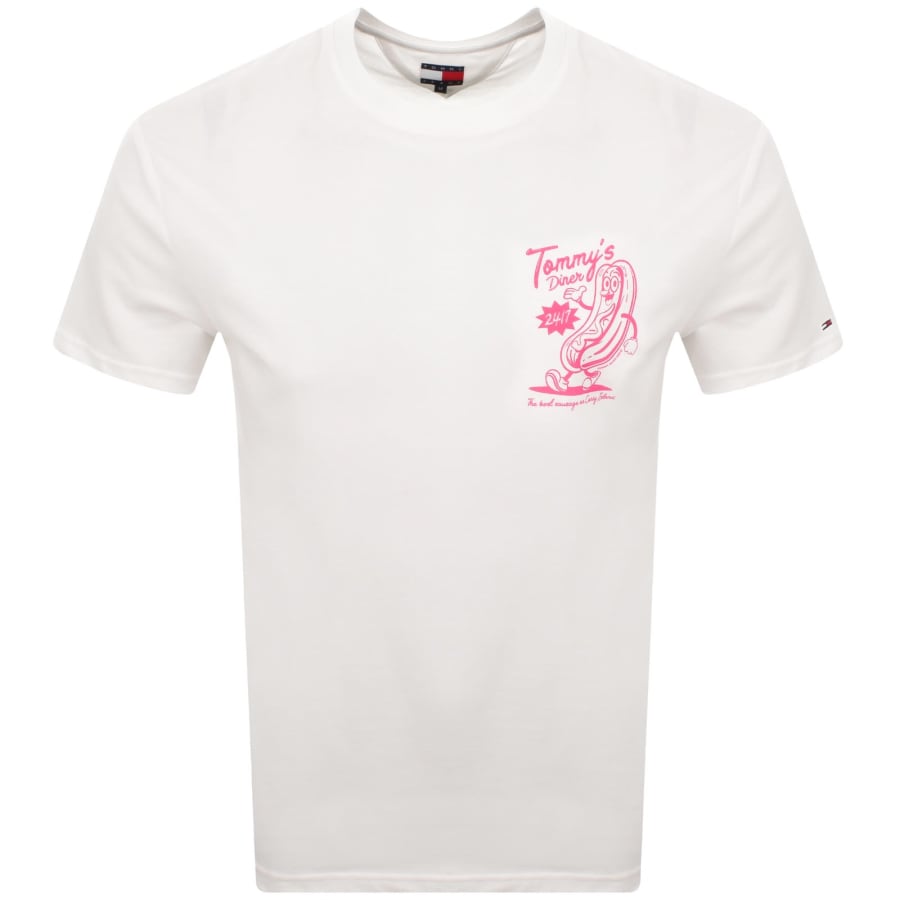Image number 2 for Tommy Jeans Novelty Fair T Shirt White