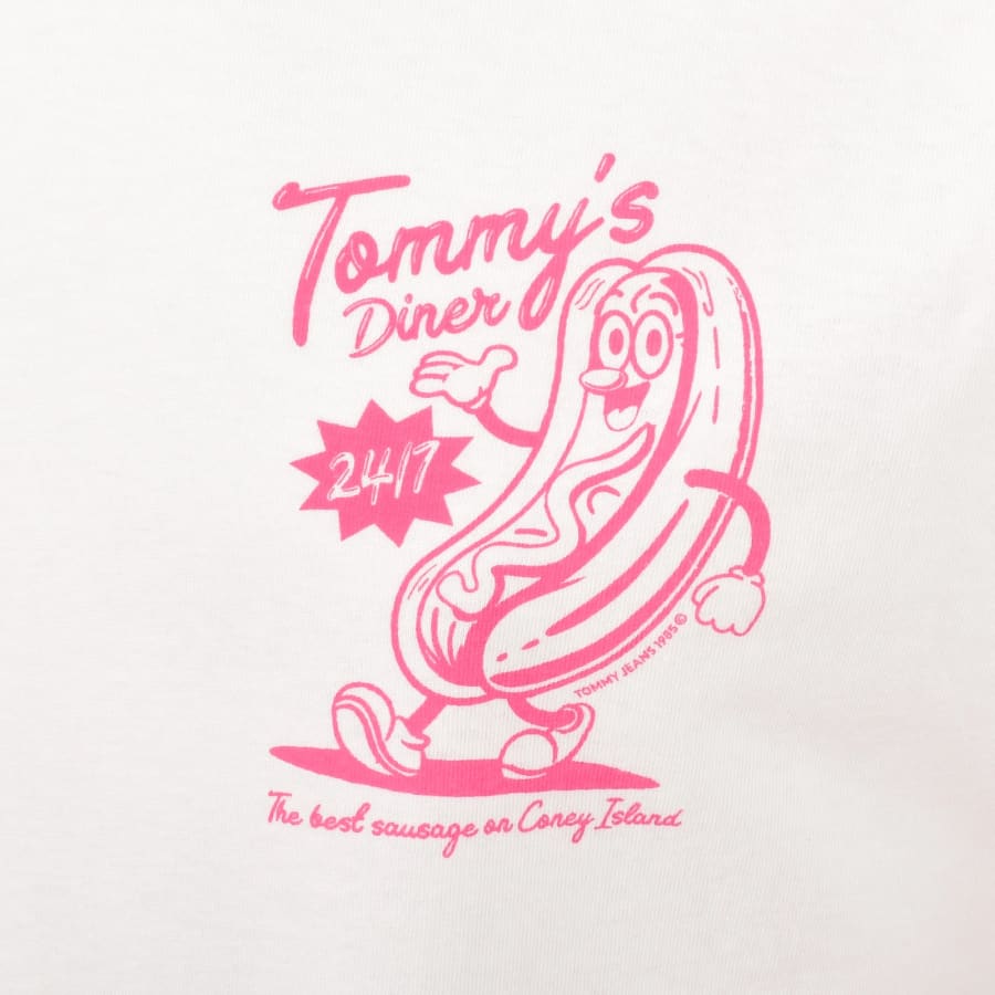 Image number 3 for Tommy Jeans Novelty Fair T Shirt White