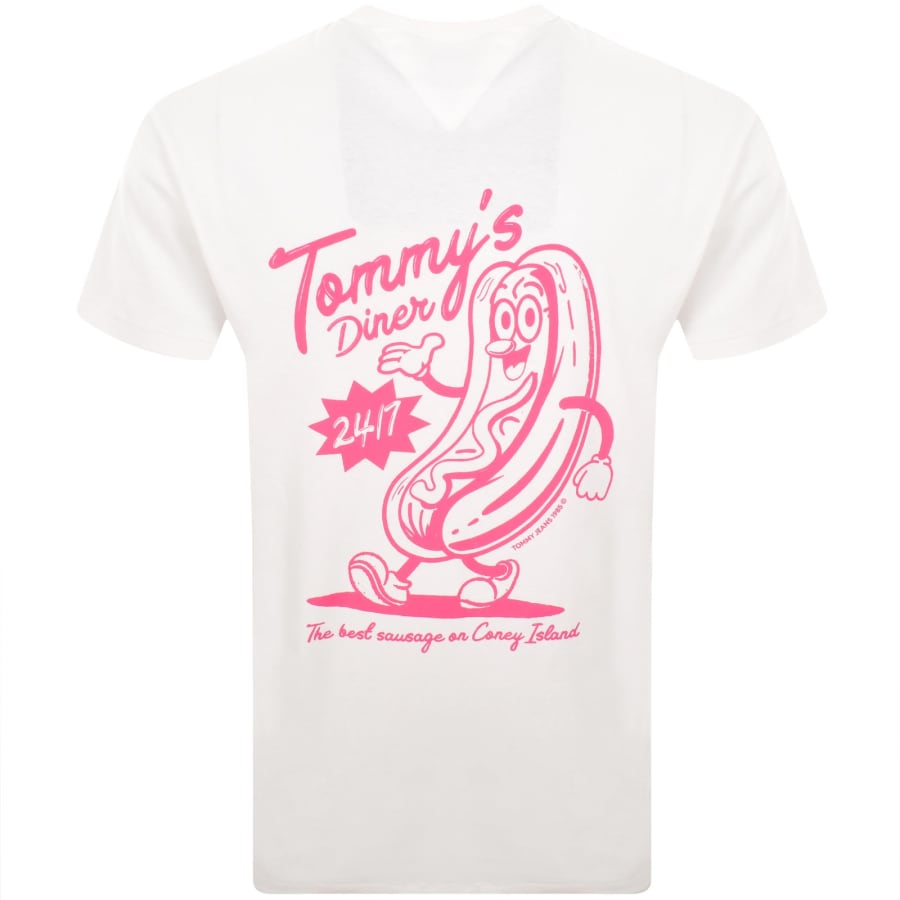 Image number 5 for Tommy Jeans Novelty Fair T Shirt White