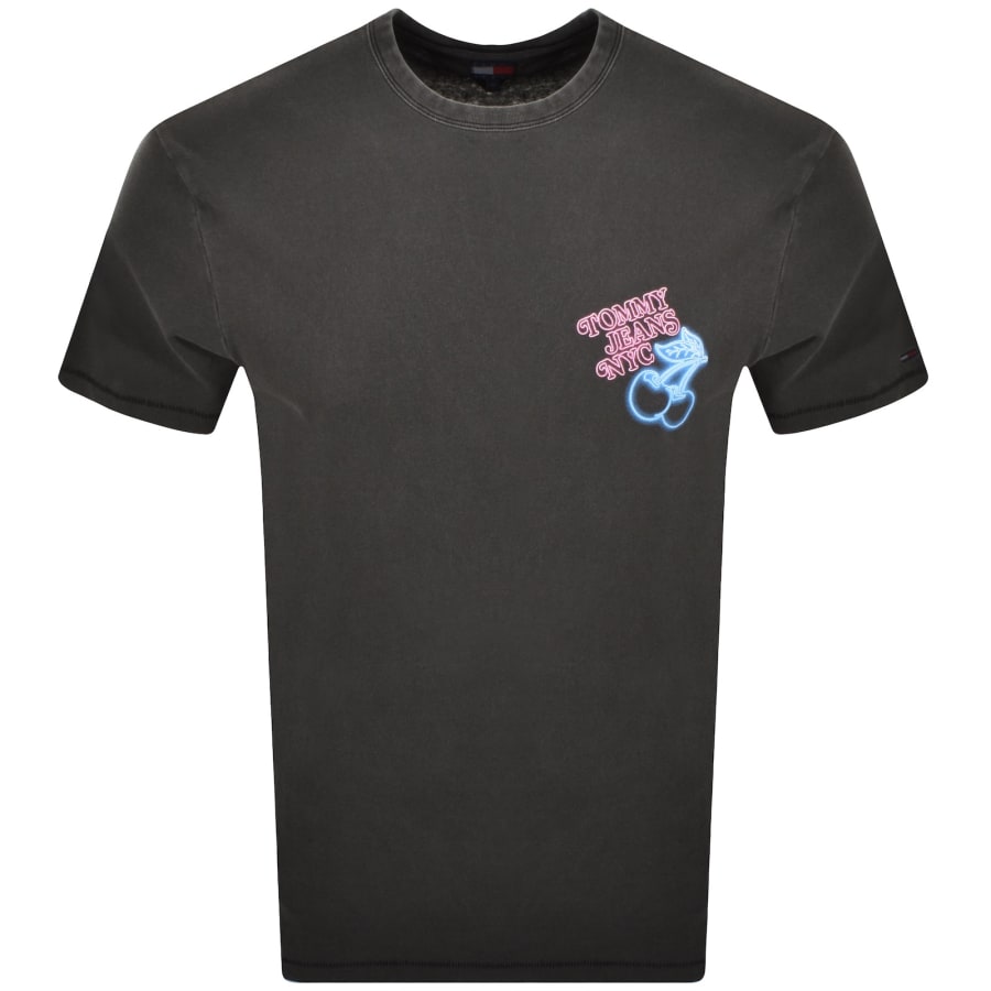 Image number 2 for Tommy Jeans Novelty Fair T Shirt Grey