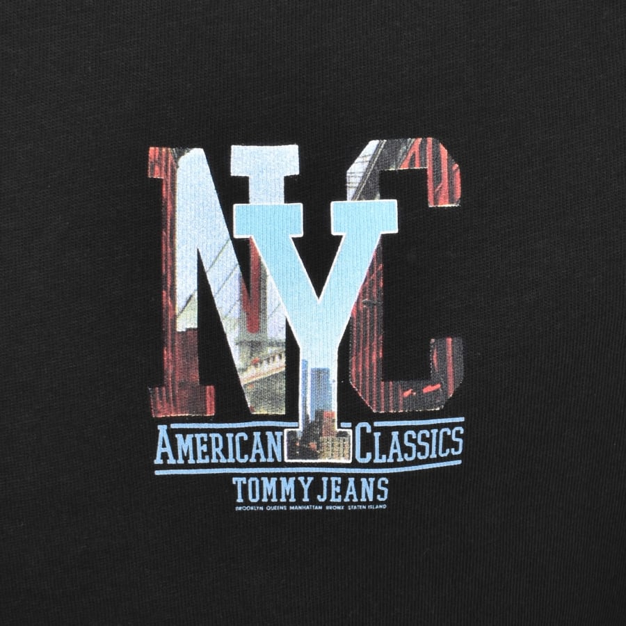 Image number 3 for Tommy Jeans Novelty Graphic T Shirt Black