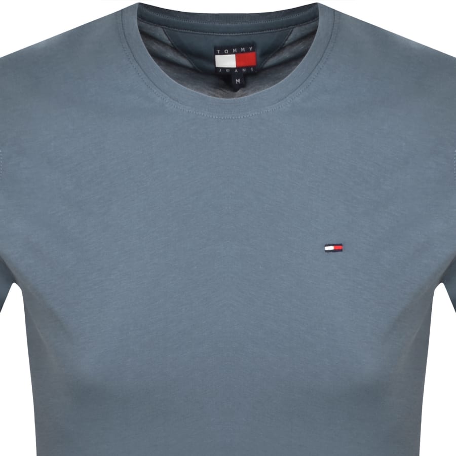 Image number 2 for Tommy Jeans Slim Jersey T Shirt Blue