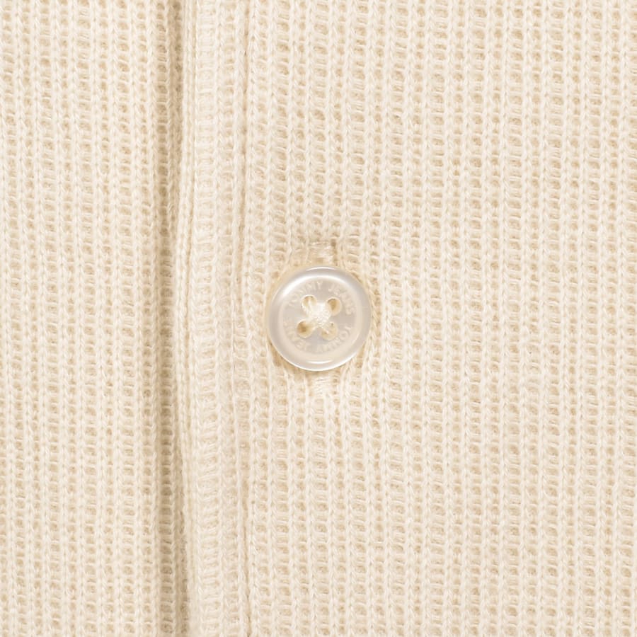 Image number 4 for Tommy Jeans Waffle Camp Shirt Sand Dune