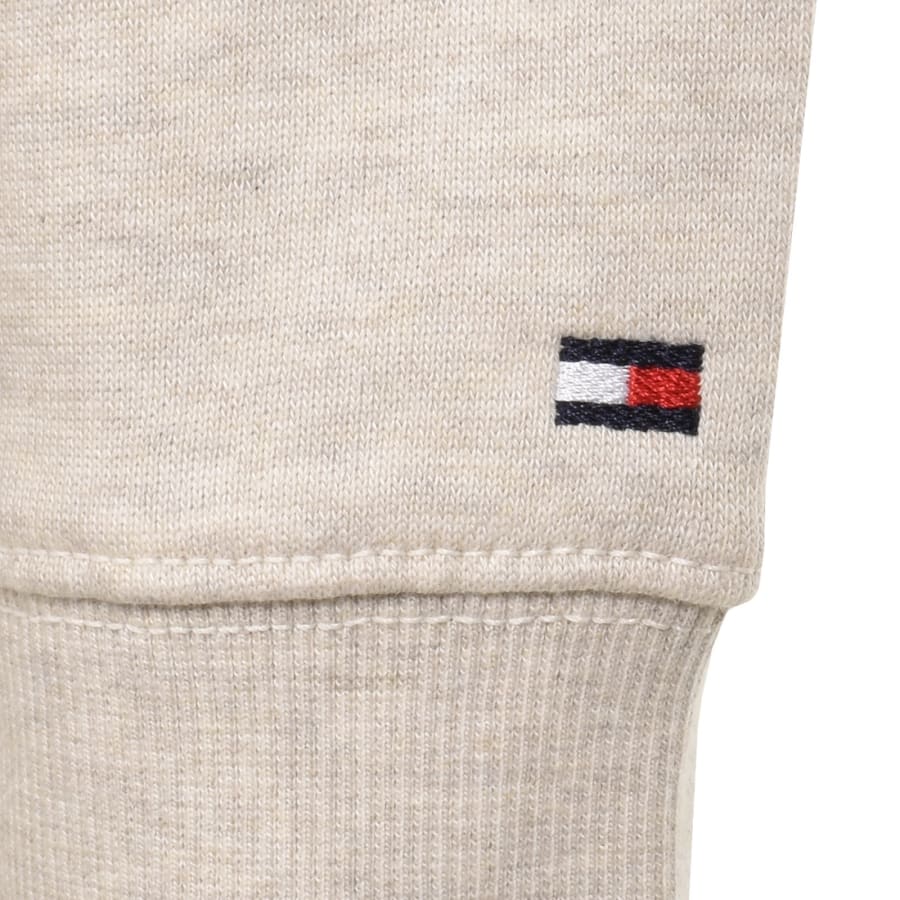Image number 4 for Tommy Hilfiger Flag Hoodie Beige