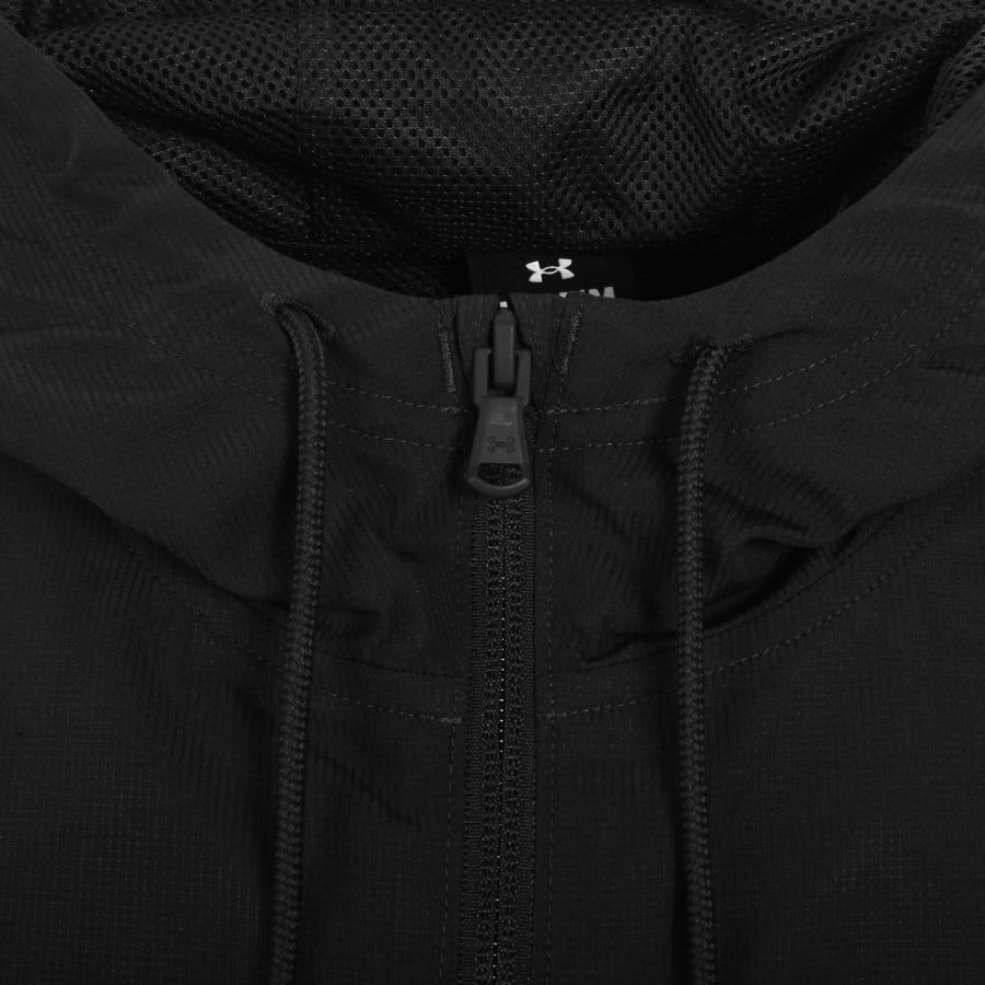 Image number 4 for Under Armour Rival Woven Windbreaker Jacket Black