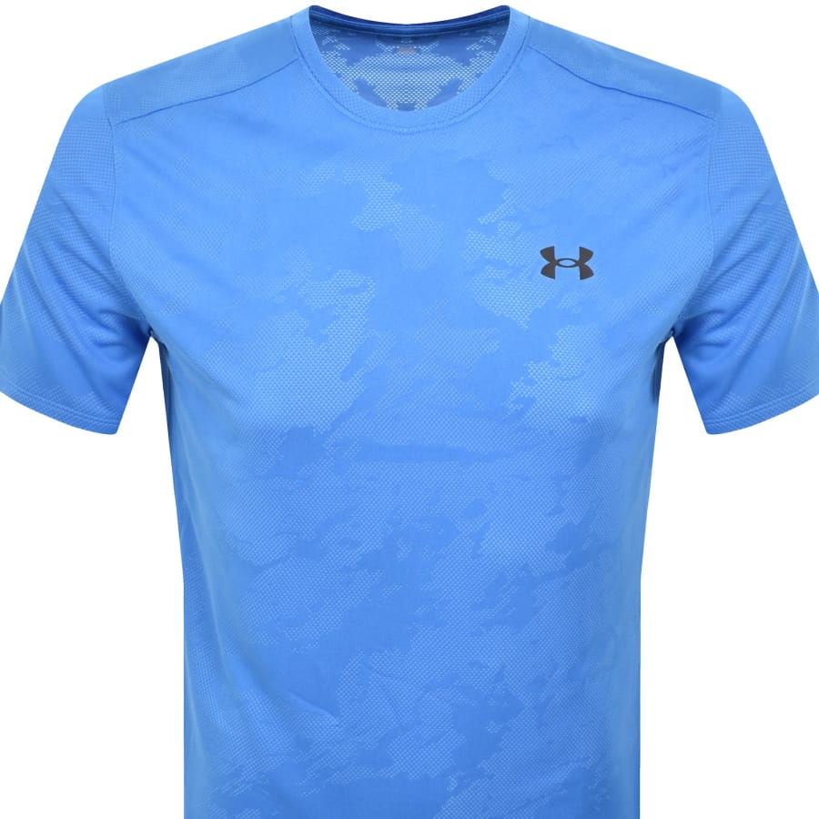 Image number 2 for Under Armour Tech Jacquard T Shirt Blue
