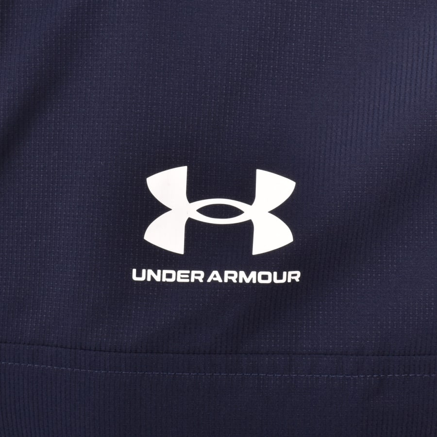 Image number 3 for Under Armour Rival Woven Windbreaker Jacket Navy