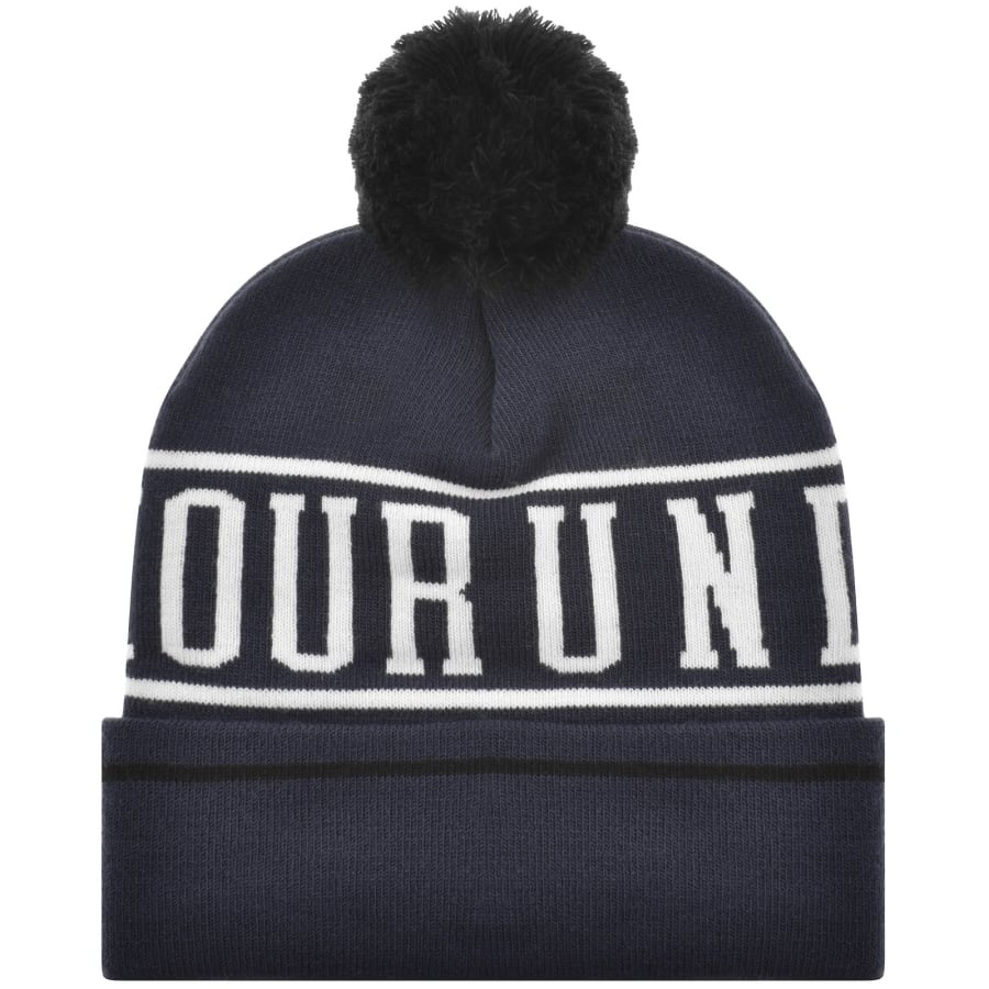 Image number 2 for Under Armour Halftime Pom Beanie Navy