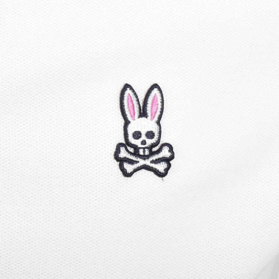 Image number 3 for Psycho Bunny Archive Pique Polo T Shirt White