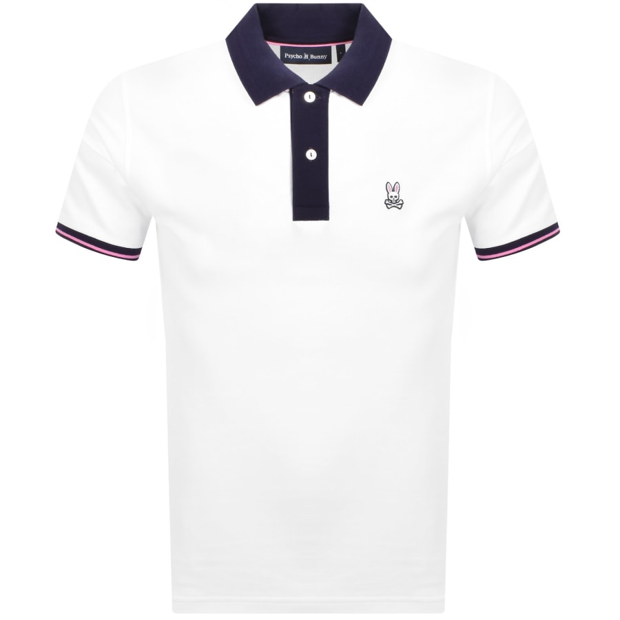 Image number 1 for Psycho Bunny Archive Pique Polo T Shirt White