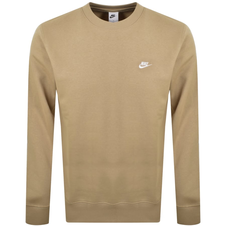 Image number 1 for Nike Crew Neck Club Sweatshirt Parachute Beige