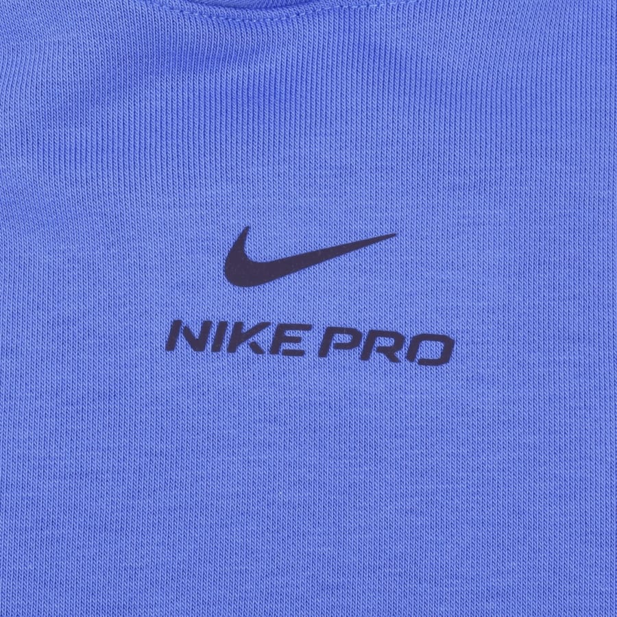 Image number 3 for Nike Pro Midlayer Hoodie Blue