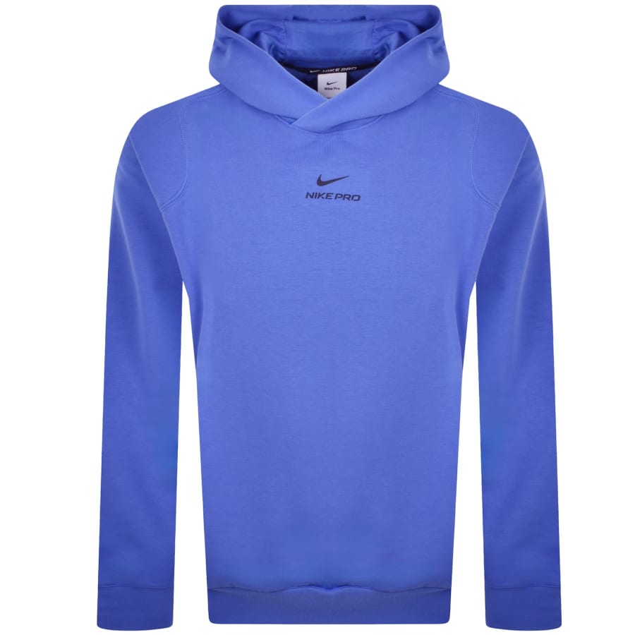 Image number 1 for Nike Pro Midlayer Hoodie Blue