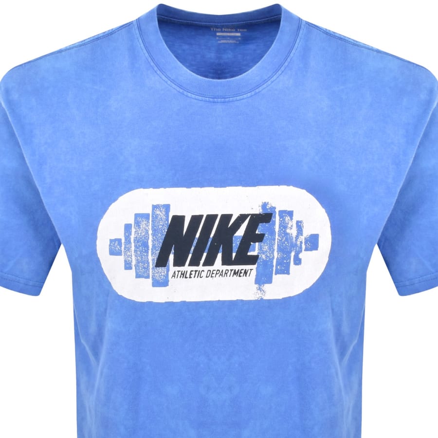 Image number 2 for Nike Training M90 Gym Heritage T Shirt Comet Blue