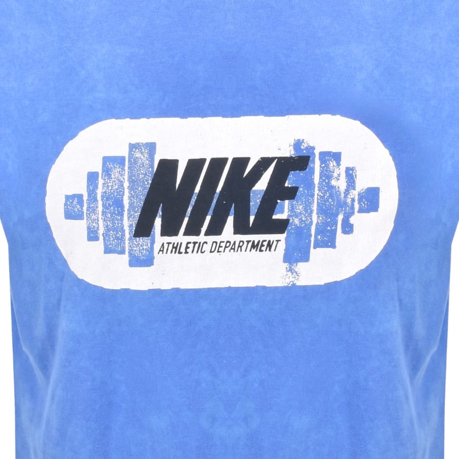Image number 3 for Nike Training M90 Gym Heritage T Shirt Comet Blue