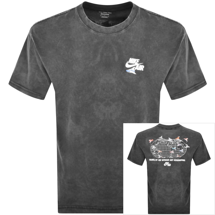Image number 1 for Nike Sportswear Air T Shirt Black Wash