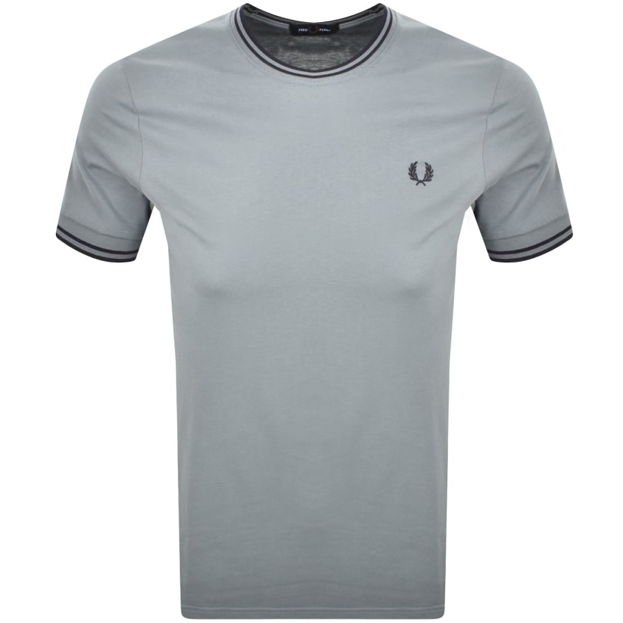 Image number 1 for Fred Perry Twin Tipped T Shirt Stockport Blue
