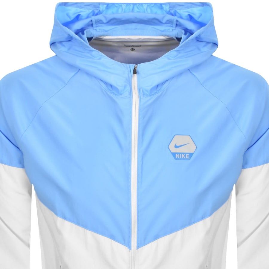 Image number 2 for Nike Full Zip Woven Jacket Blue
