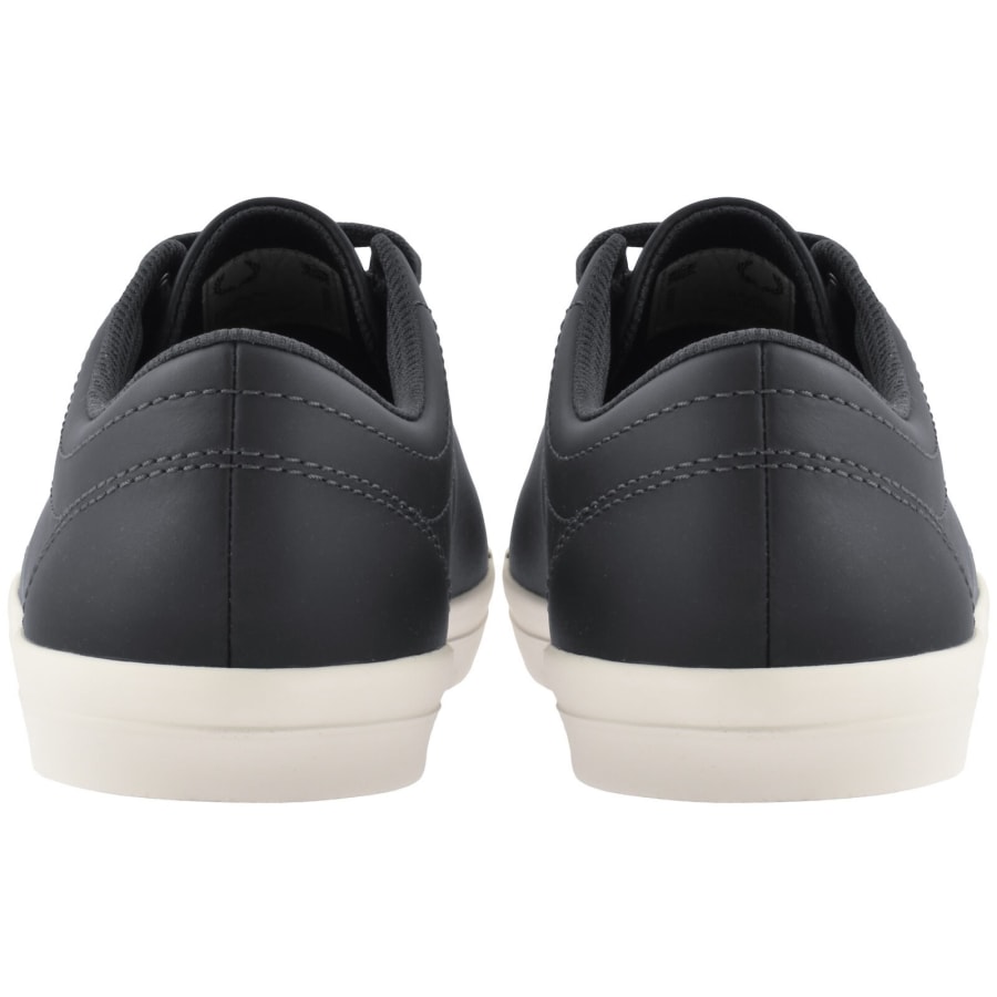 Image number 2 for Fred Perry Baseline Leather Trainers Navy