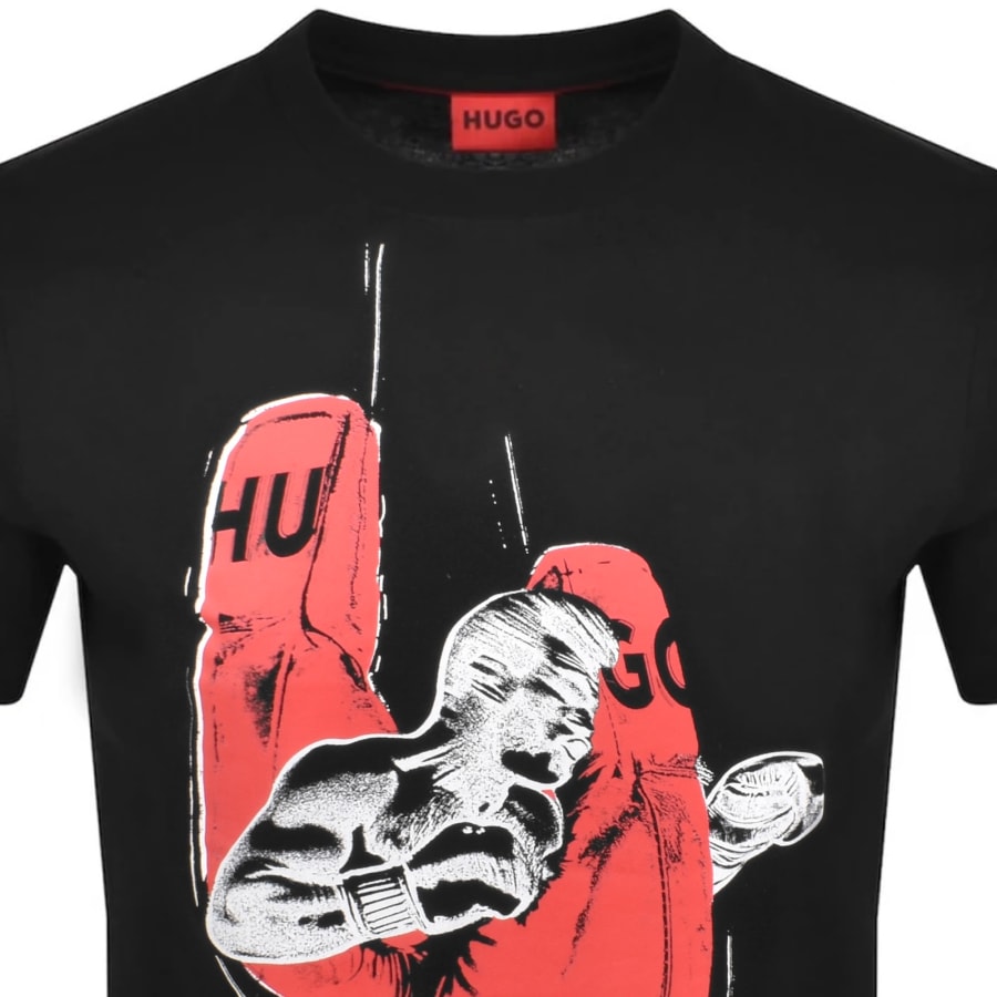Image number 2 for HUGO Diboxer Crew Neck T Shirt Black