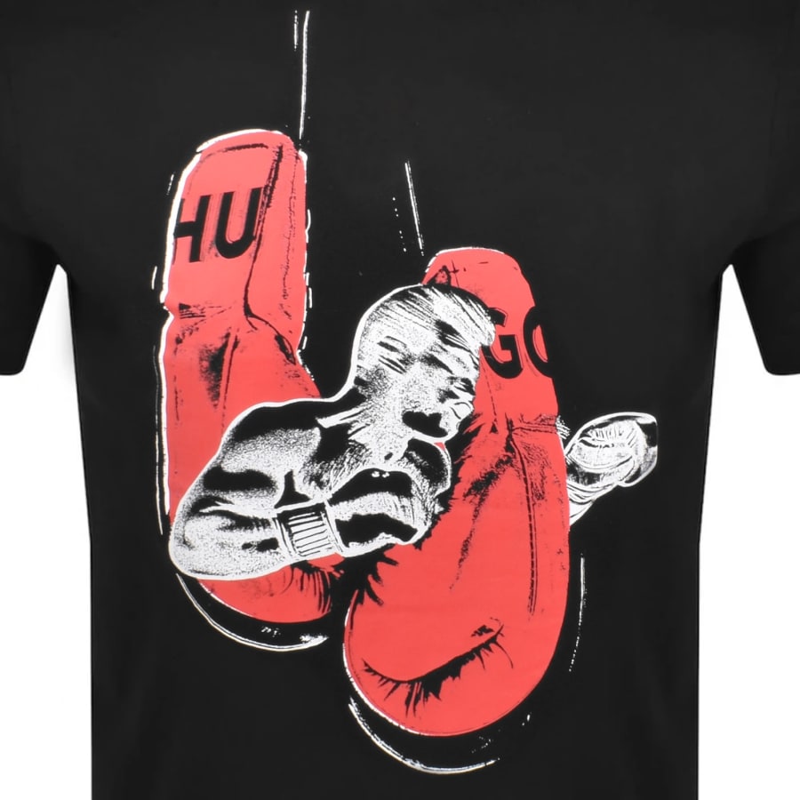 Image number 3 for HUGO Diboxer Crew Neck T Shirt Black