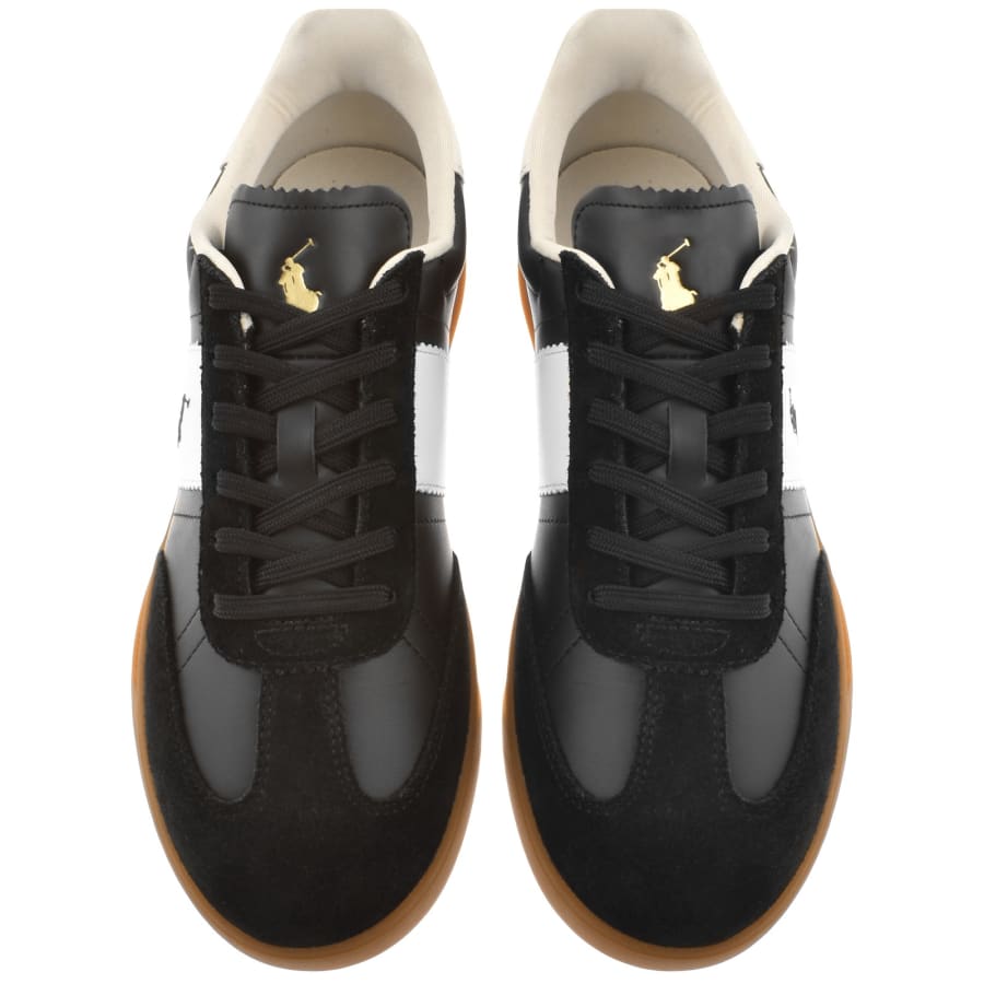 Image number 3 for Ralph Lauren Heritage Aera Trainers Black