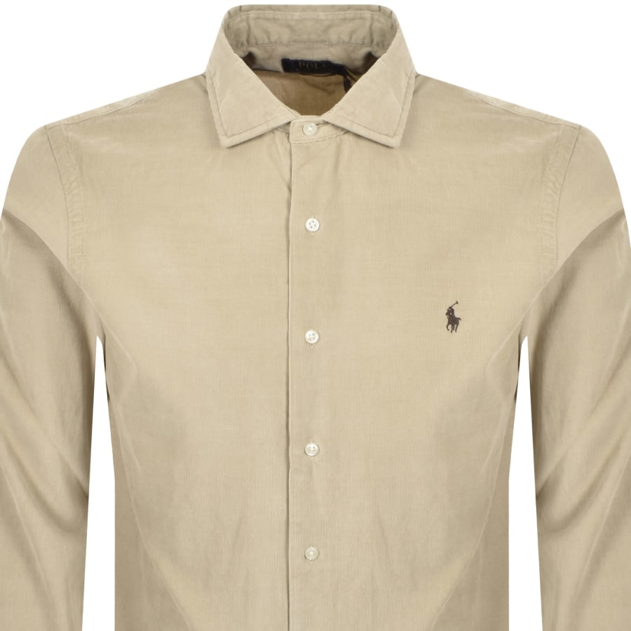 Image number 2 for Ralph Lauren Corduroy Shirt Coastal Beige