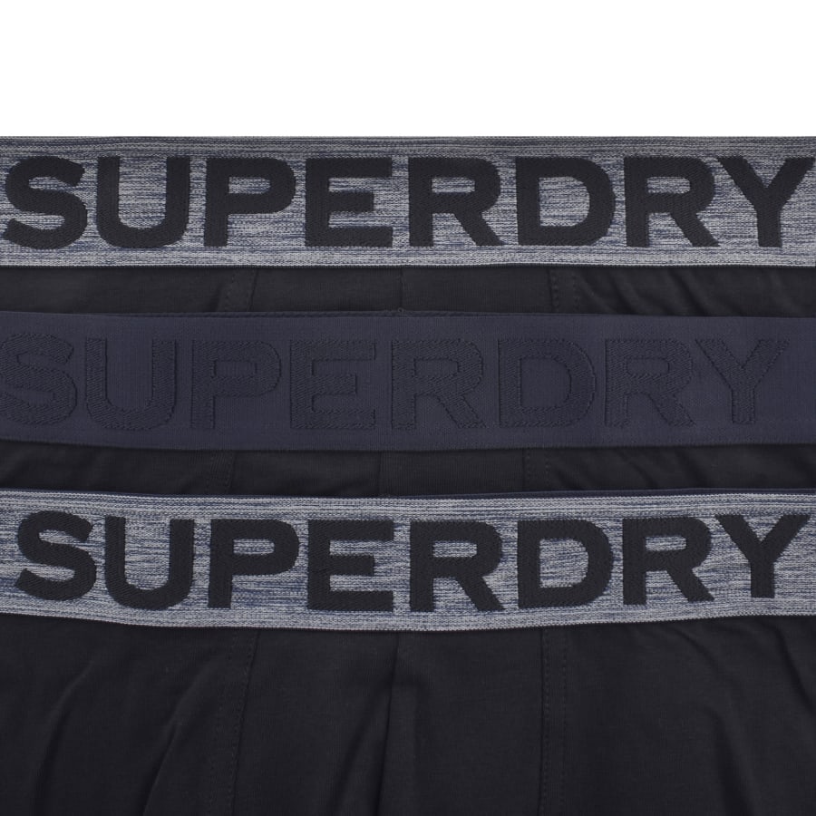Image number 4 for Superdry 3 Pack Boxers Navy
