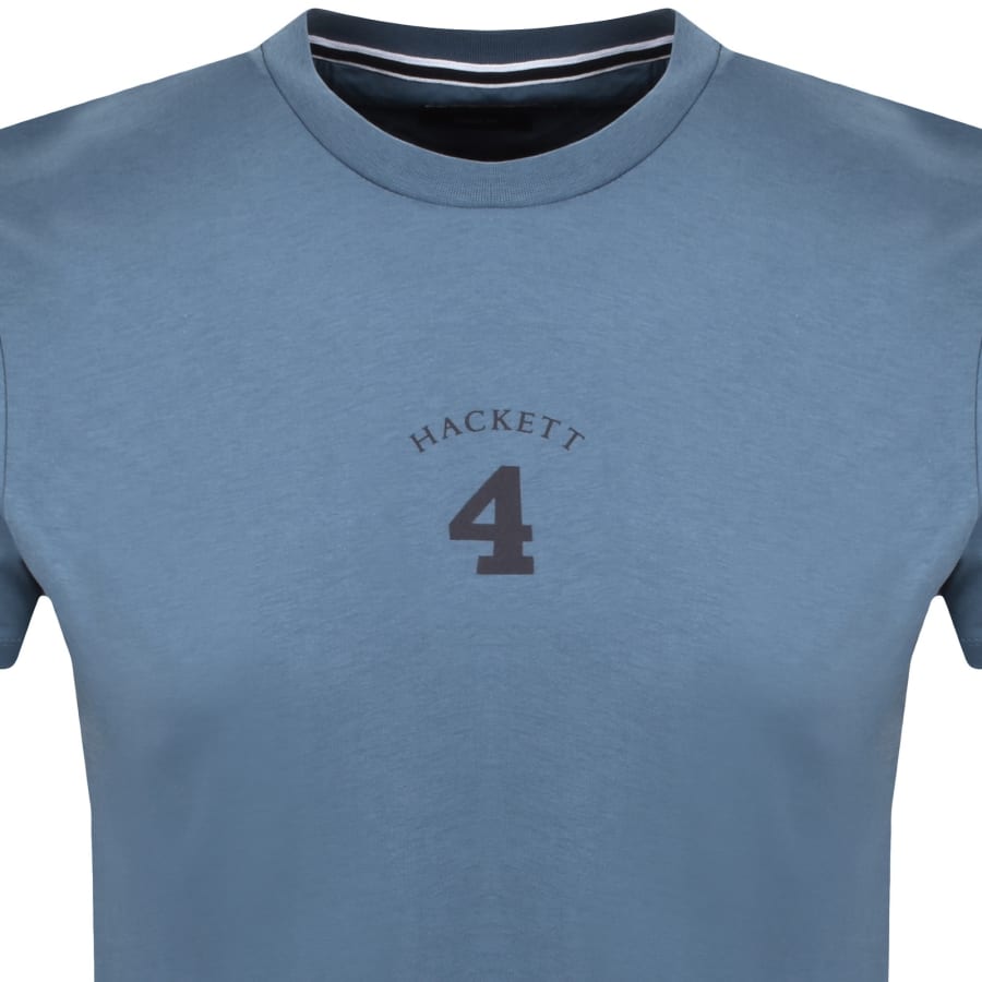 Image number 2 for Hackett Heritage Number T Shirt Eton Blue