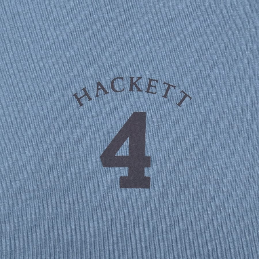 Image number 3 for Hackett Heritage Number T Shirt Eton Blue