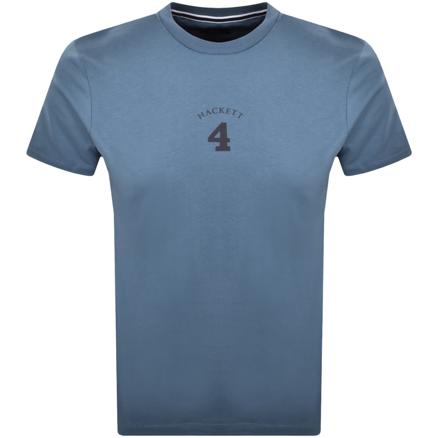 Image number 1 for Hackett Heritage Number T Shirt Eton Blue