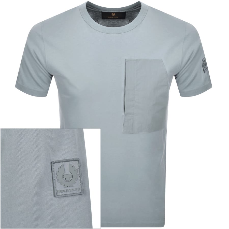 Image number 1 for Belstaff Cover T Shirt Blue
