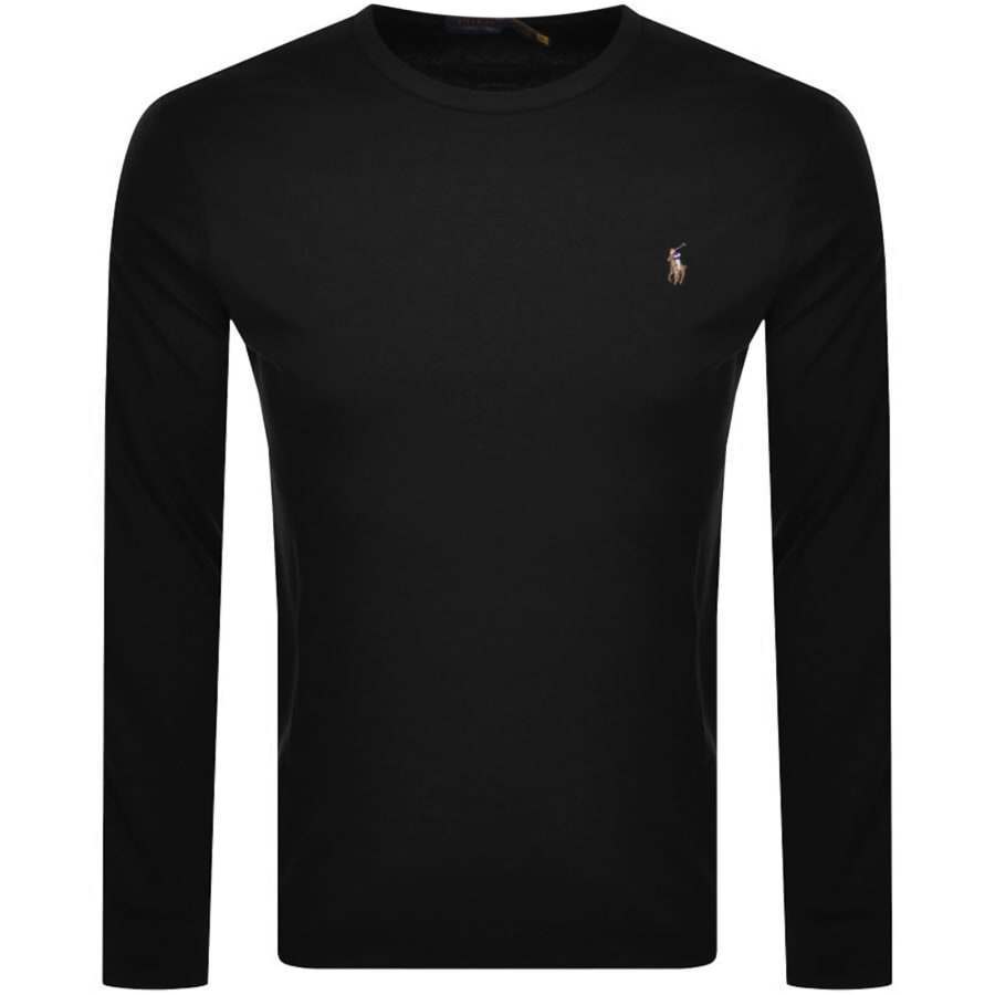 Image number 1 for Ralph Lauren Long Sleeved T Shirt Black
