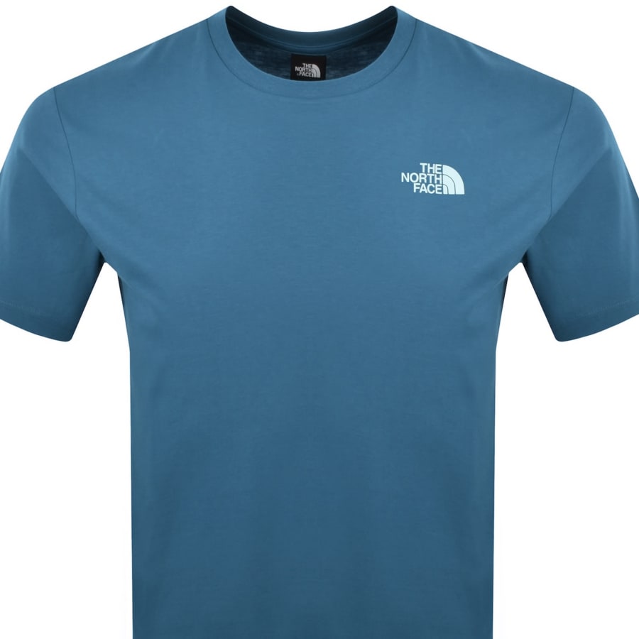 Image number 3 for The North Face Vertical Logo T Shirt Mineral Ink B