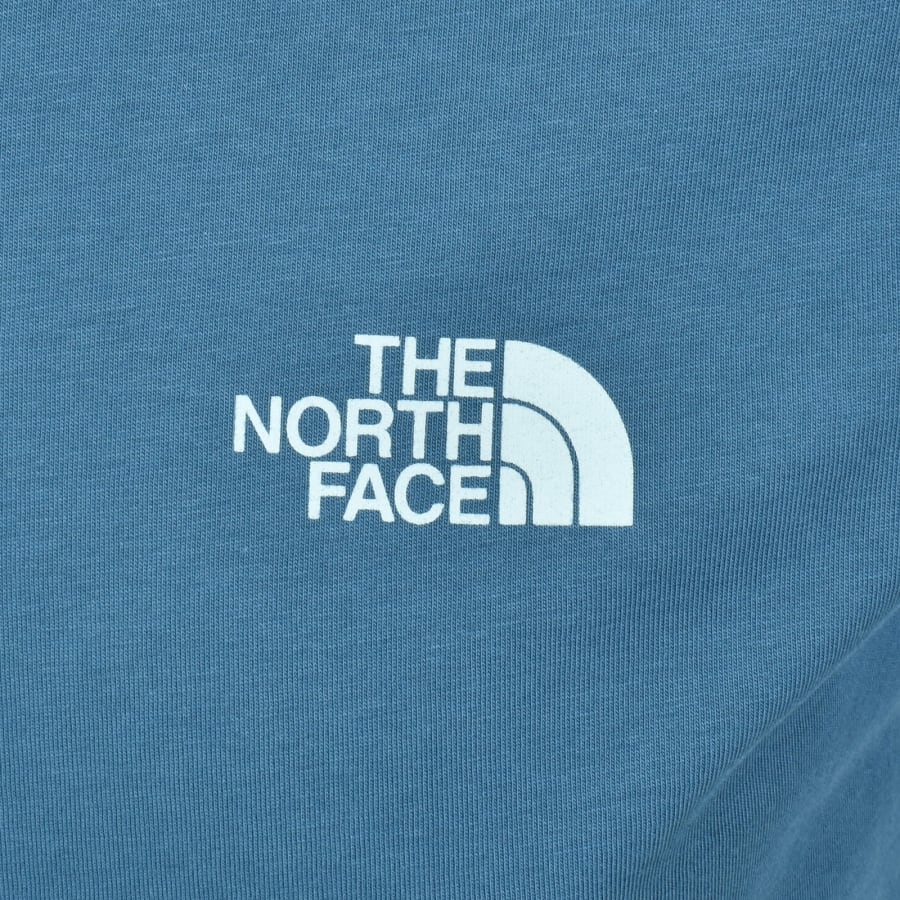 Image number 4 for The North Face Vertical Logo T Shirt Mineral Ink B
