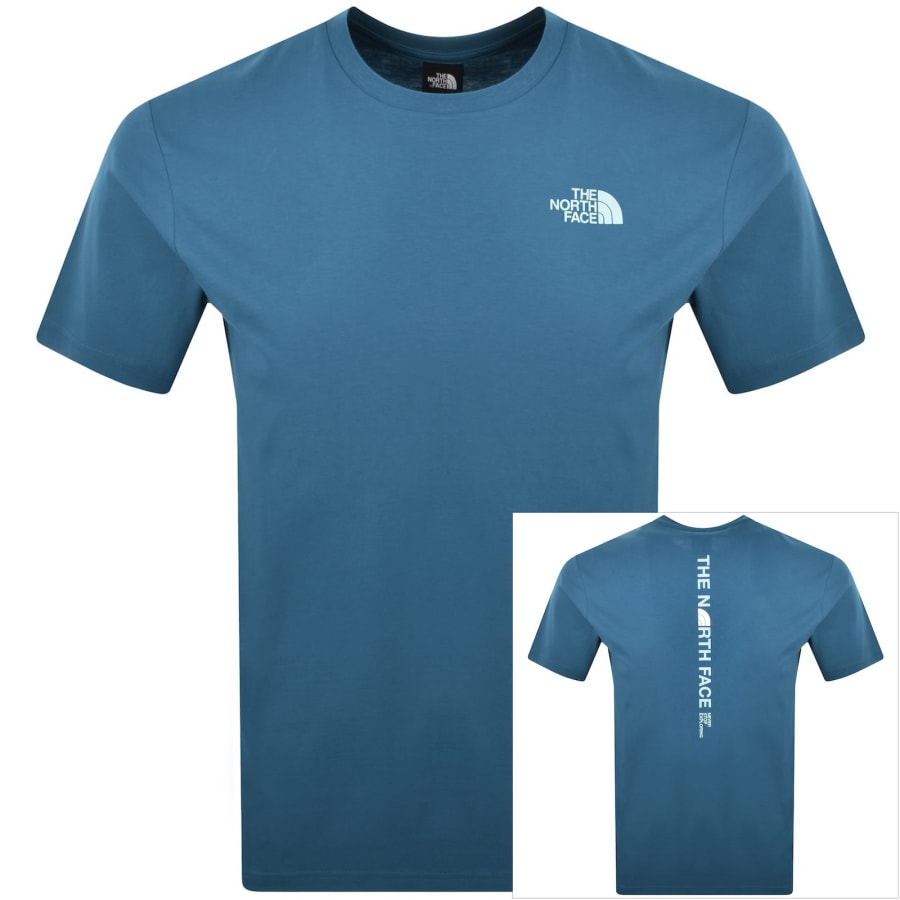 Image number 1 for The North Face Vertical Logo T Shirt Mineral Ink B