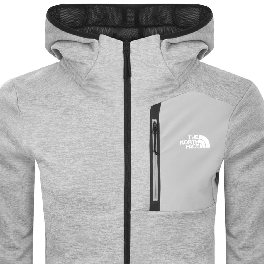 Image number 2 for The North Face Full Zip Jacket Light Grey
