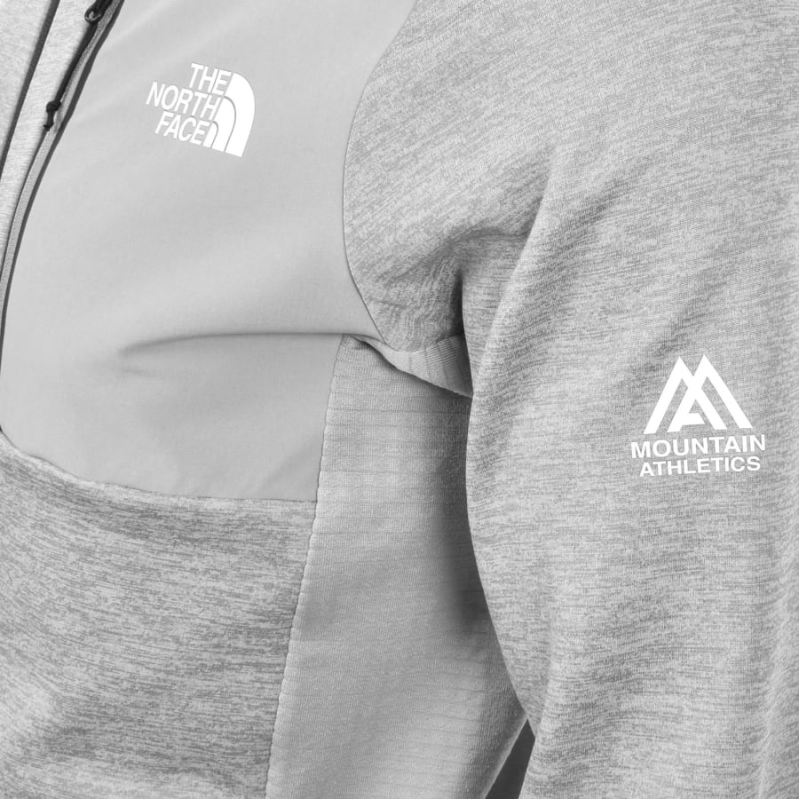 Image number 4 for The North Face Full Zip Jacket Light Grey